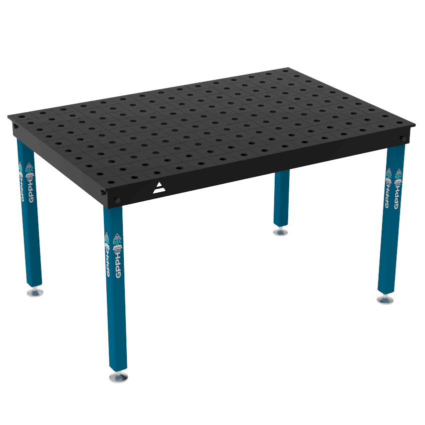 GPPH Svetsbord BASIC på fötter 1500x1000 mm fi28 mm rutnät 100x100 mm