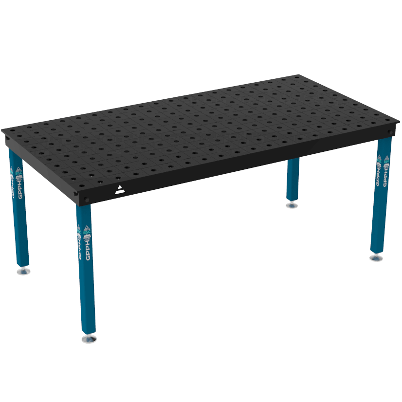 GPPH Svetsbord BASIC på fötter 2000x1000 mm fi28 mm rutnät 100x100 mm