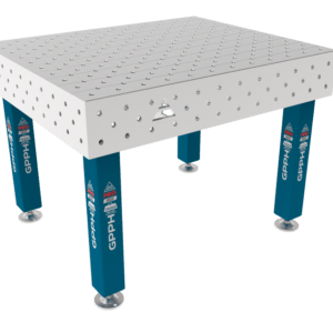 GPPH  Svetsbord PRO INOXpå fötter 1200x1000 mm fi16 mm diagonalt rutnät
