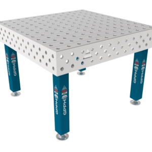 GPPH Svetsbord PRO INOXpå fötter 1200x1200 mm fi28 mm rutnät 100x100 mm
