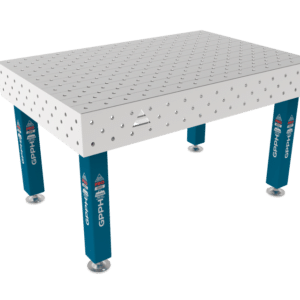 GPPH  Svetsbord PRO INOXpå fötter 1500x1000 mm fi16 mm diagonalt rutnät