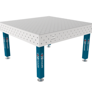 GPPH  Svetsbord PRO INOXpå fötter 1500x1480 mm fi16 mm diagonalt rutnät