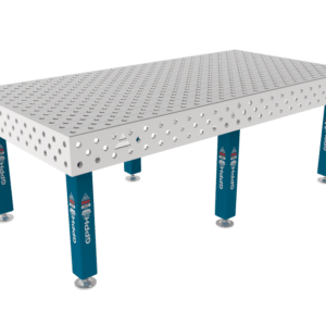 GPPH  Svetsbord PRO INOXpå fötter 2400x1200 mm fi28 mm diagonalt rutnät