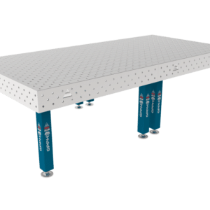 GPPH  Svetsbord PRO INOXpå fötter 3000x1480 mm fi16 mm diagonalt rutnät