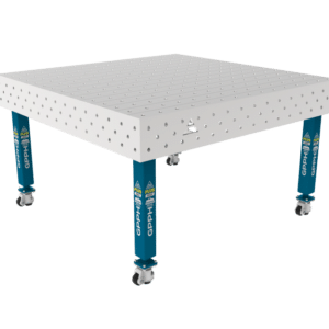 GPPH Svetsbord PLUS INOX på hjul 1500x1480 mm fi16 mm rutnät 100x100 mm