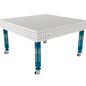 GPPH Svetsbord PLUS INOX på hjul 1500x1480 mm fi16 mm rutnät 50x50 mm