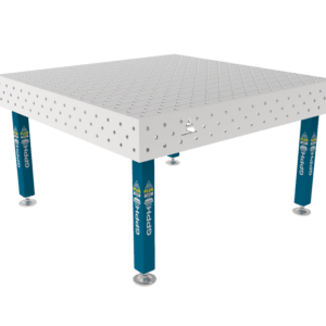 GPPH  Svetsbord PLUS INOX på fötter 1500x1480 mm fi16 mm diagonalt rutnät