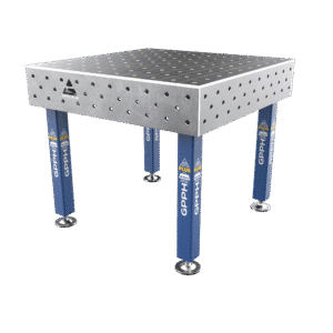 GPPH Svetsbord PLUS på fötter 1000x1000 mm fi16 mm rutnät 100x100 mm