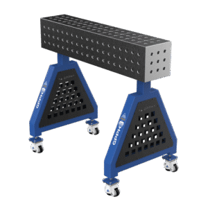 GPPH Svetsstöd TRESTLE ECO på hjul 1000x200x200 mm fi 16 mm rutnät 50x50 mm