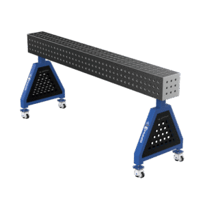 GPPH Svetsstöd TRESTLE ECO på hjul 2000x200x200 mm fi 16 mm rutnät 50x50 mm