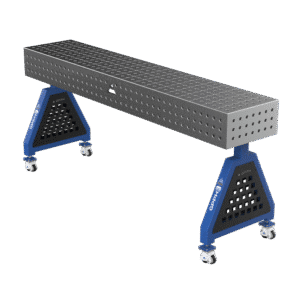 GPPH Svetsstöd TRESTLE ECO på hjul 2000x400x200 mm fi 16 mm rutnät 50x50 mm