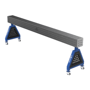GPPH Svetsstöd TRESTLE PRO på hjul 3000x200x200 fi16 mm rutnät 50x50 mm
