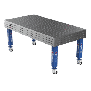GPPH Svetsbord PRO på hjul 2000x1000 mm fi16 mm rutnät 50x50 mm