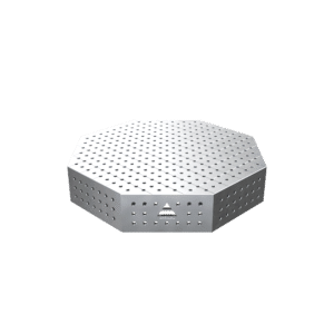 GPPH Åttakantigt svetsbord OCT INOX med PLUS-bordsskiva 1000x1000 mm fi16 mm rutnät 50x50 mm