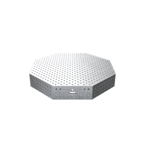 GPPH Åttakantigt svetsbord OCT INOX med PRO-bordsskiva 1200x1200 mm fi16 mm rutnät 50x50 mm
