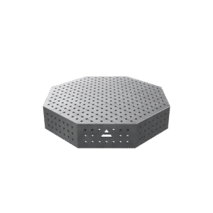 GPPH Åttakantigt svetsbord OCT med PRO-bordsskiva 1000x1000 mm fi16 mm rutnät 50x50 mm