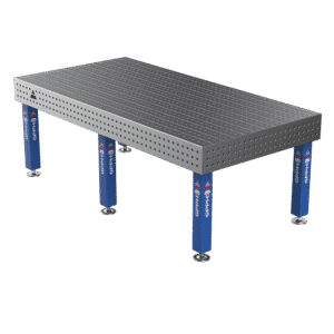 GPPH Svetsbord PRO på fötter 2400x1200 mm fi16 mm rutnät 50x50 mm