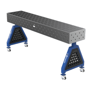 GPPH Svetsstöd TRESTLE ECO på hjul 2000x400x200 mm fi 16 mm diagonalt rutnät