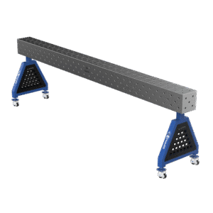 GPPH Svetsstöd TRESTLE PRO på hjul 3000x200x200 fi16 mm diagonalt rutnät