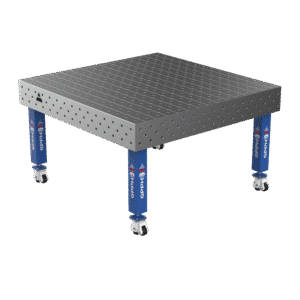 GPPH Svetsbord PRO på hjul 1500x1480 mm fi16 mm diagonalt rutnät