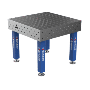 GPPH  Svetsbord PRO på fötter 1000x1000 mm fi16 mm diagonalt rutnät