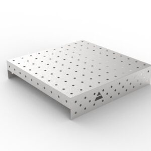 GPPH Rostfri påläggsplåt 1 mm för svetsbord PRO/PLUS/ECO med mått 1000x1000 fi16 mm rutnät 100x100 mm
