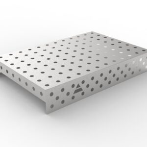 GPPH Rostfri påläggsplåt 1 mm för svetsbord PRO/PLUS/ECO med mått 1200x800 fi28 mm rutnät 100x100 mm