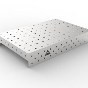 GPPH Rostfri påläggsplåt 1 mm för svetsbord PRO/PLUS/ECO med mått 1200x800 fi16 mm rutnät 100x100 mm