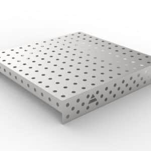GPPH Rostfri påläggsplåt 1 mm för svetsbord PRO/PLUS/ECO med mått 1200x1200 fi28 mm rutnät 100x100 mm