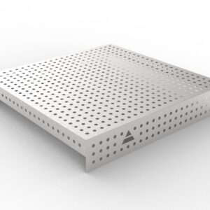 GPPH Rostfri påläggsplåt 1 mm för svetsbord PRO/PLUS/ECO med mått 1200x1200 fi16 mm rutnät 50x50 mm