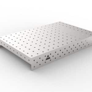 GPPH Rostfri påläggsplåt 1 mm för svetsbord PRO/PLUS/ECO med mått 1500x1000 fi16 mm rutnät 100x100 mm