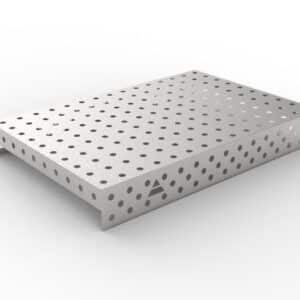 GPPH Rostfri påläggsplåt 1 mm för svetsbord PRO/PLUS/ECO med mått 1500x1000 fi28 mm rutnät 100x100 mm