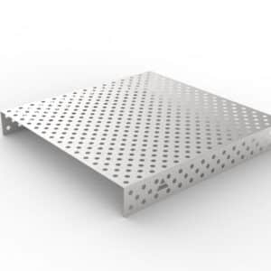 GPPH Rostfri påläggsplåt 1 mm för svetsbord PRO/PLUS/ECO med mått 1500x1480 fi28 mm diagonalt rutnät