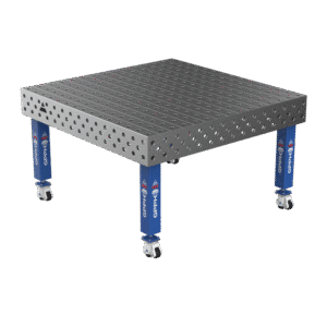 GPPH Svetsbord PRO på hjul 1500x1480 mm fi28 mm rutnät 100x100 mm