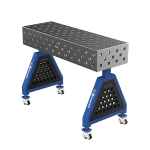 GPPH Svetsstöd TRESTLE ECO på hjul 1200x400x200 mm fi 28 mm diagonalt rutnät