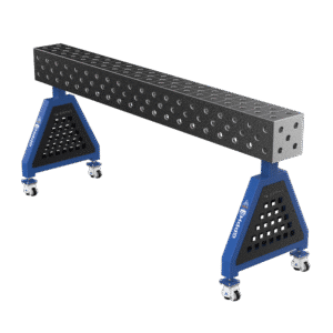 GPPH Svetsstöd TRESTLE ECO på hjul 2000x200x200 mm fi 28 mm diagonalt rutnät