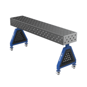 GPPH Svetsstöd TRESTLE ECO på hjul 2000x400x200 mm fi 28 mm diagonalt rutnät