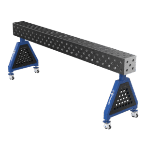 GPPH Svetsstöd TRESTLE ECO på hjul 2400x200x200 mm fi 28 mm diagonalt rutnät