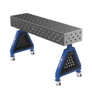 GPPH Svetsstöd TRESTLE EXPERT på hjul 1500x400x200 mm fi 28 mm diagonalt rutnät