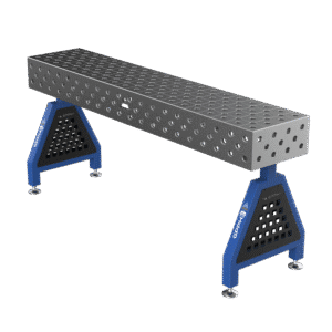 GPPH Svetsstöd TRESTLE ECO på fötter 2000x400x200 mm fi 28 mm diagonalt rutnät