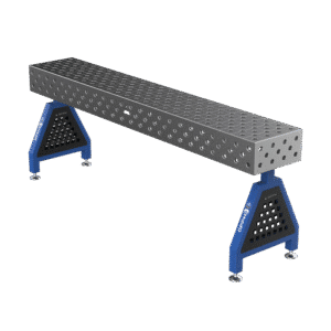 GPPH Svetsstöd TRESTLE PLUS på fötter 2400x400x200 mm fi 28 mm diagonalt rutnät
