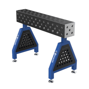 GPPH Svetsstöd TRESTLE PRO på fötter 1200x200x200 mm fi 28 mm diagonalt rutnät