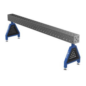 GPPH Svetsstöd TRESTLE PRO på fötter 3000x200x200 fi28 mm diagonalt rutnät