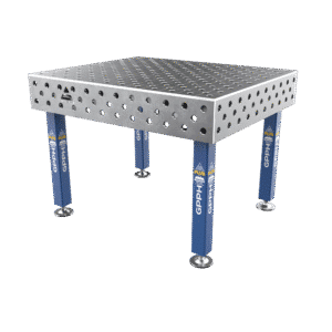 GPPH  Svetsbord PLUS på fötter 1200x1000 mm fi28 mm diagonalt rutnät