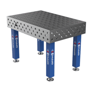 GPPH Svetsbord PRO på fötter 1200x800 mm fi28 mm diagonalt rutnät