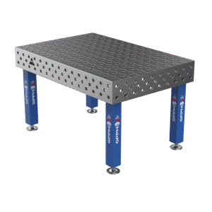 GPPH Svetsbord PRO på fötter 1500x1000 mm fi28 mm diagonalt rutnät