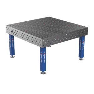GPPH Svetsbord PRO på fötter 1500x1480 mm fi28 mm diagonalt rutnät