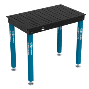 GPPH Svetsbord BASIC på fötter 1000x600 mm fi16 mm rutnät 50x50 mm