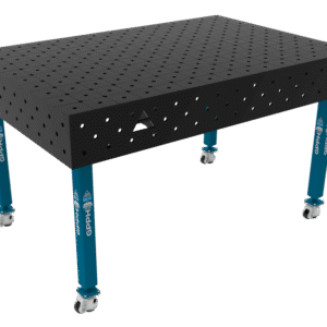 GPPH Svetsbord ECO på hjul 1500x1000 mm fi16 mm diagonalt rutnät