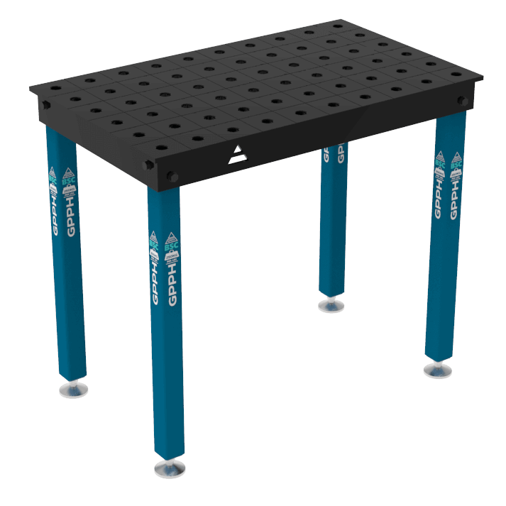 GPPH Svetsbord BASIC på fötter 1000x600 mm fi28 mm rutnät 100x100 mm